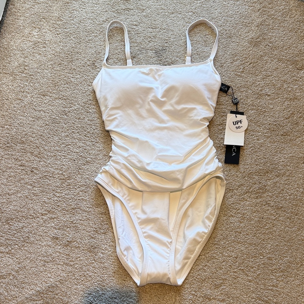 La Blanca White One Piece Swimsuit